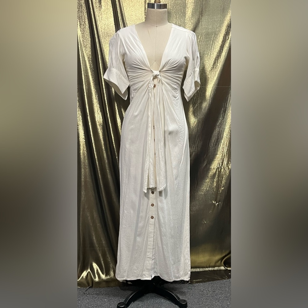 Free People White Maxi Dress